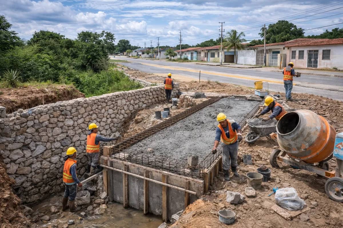 Obra Construção de Travessia de Veículos e Pedestres executada pela WJX Construções em Guarabira, PB